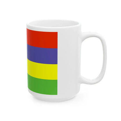 Flag of Mauritius WFB 2000 (Mauritius) White Coffee Mug - Go Mug Yourself