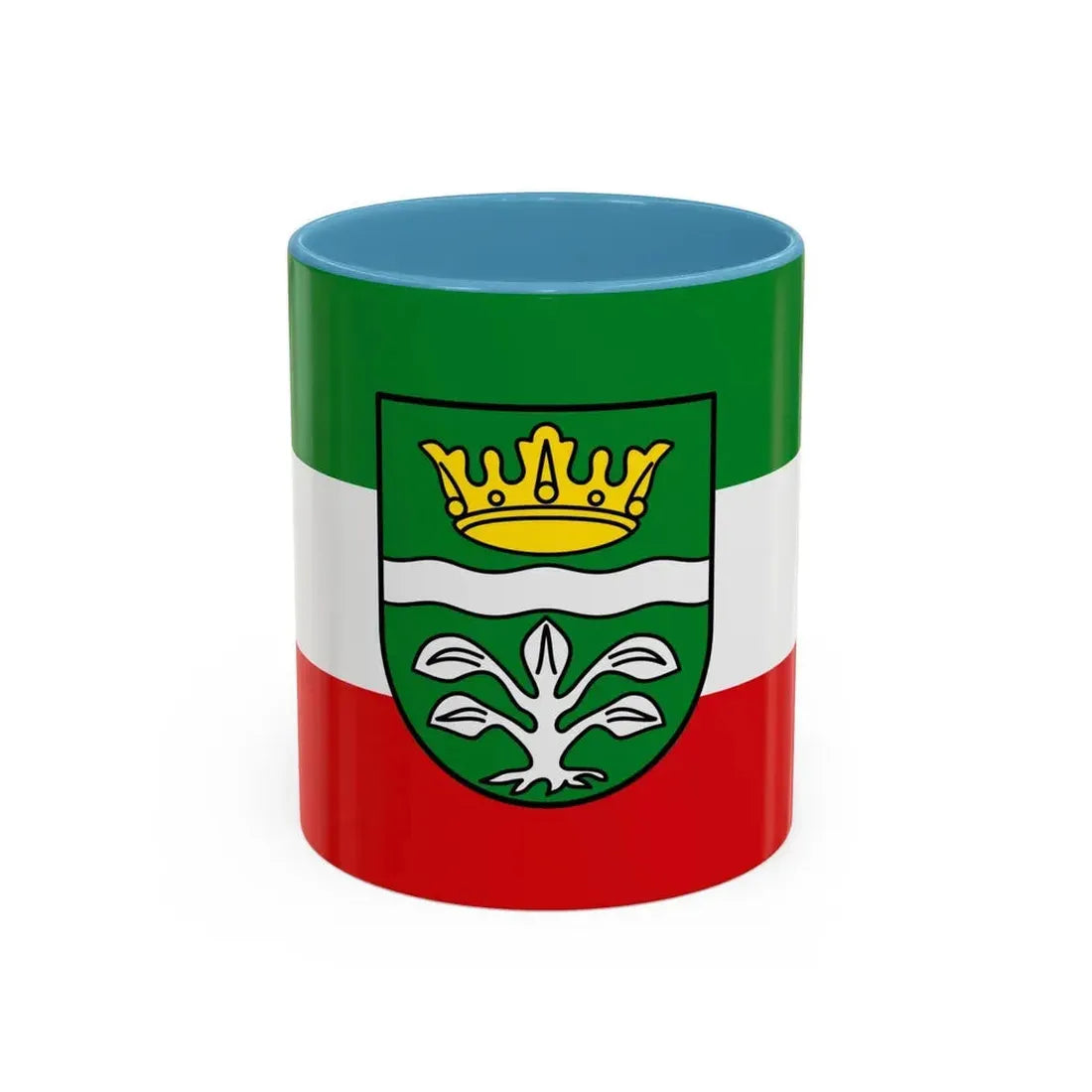 Flag of Mayen Koblenz Germany - Accent Coffee Mug 11oz Light Blue - Go Mug Yourself