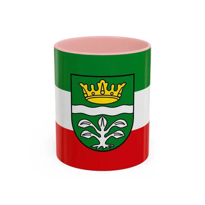Flag of Mayen Koblenz Germany - Accent Coffee Mug 11oz Pink - Go Mug Yourself