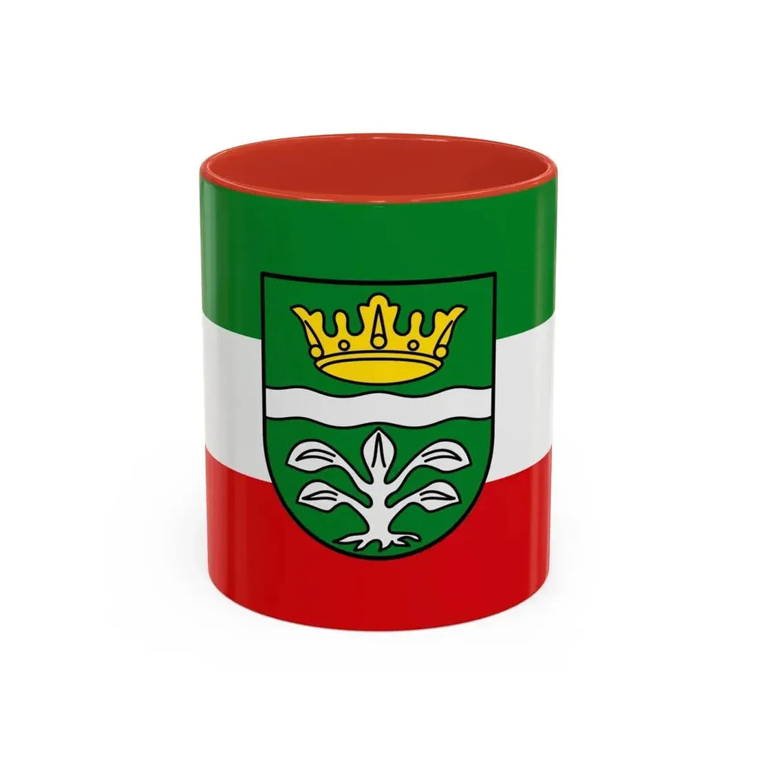 Flag of Mayen Koblenz Germany - Accent Coffee Mug 11oz Red - Go Mug Yourself
