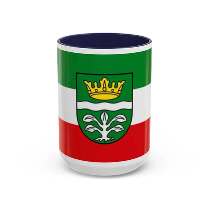 Flag of Mayen Koblenz Germany - Accent Coffee Mug 15oz Navy - Go Mug Yourself