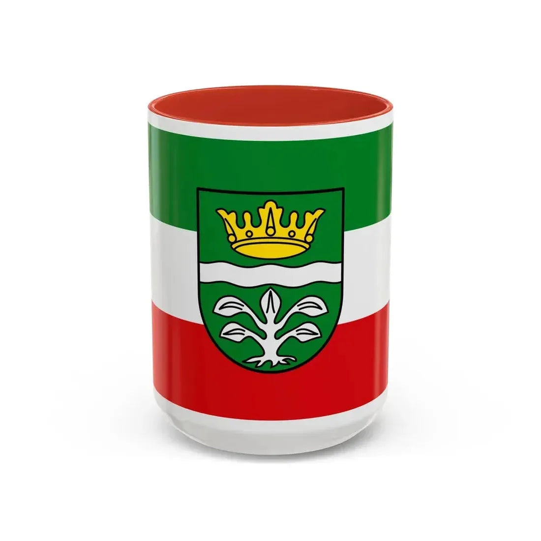 Flag of Mayen Koblenz Germany - Accent Coffee Mug 15oz Red - Go Mug Yourself