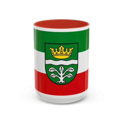 Flag of Mayen Koblenz Germany - Accent Coffee Mug 15oz Red - Go Mug Yourself