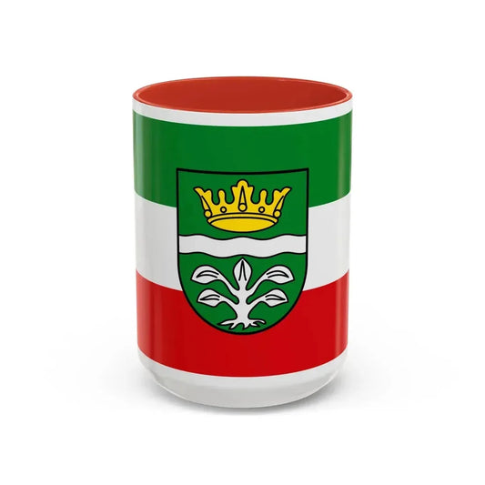 Flag of Mayen Koblenz Germany - Accent Coffee Mug 15oz Red - Go Mug Yourself