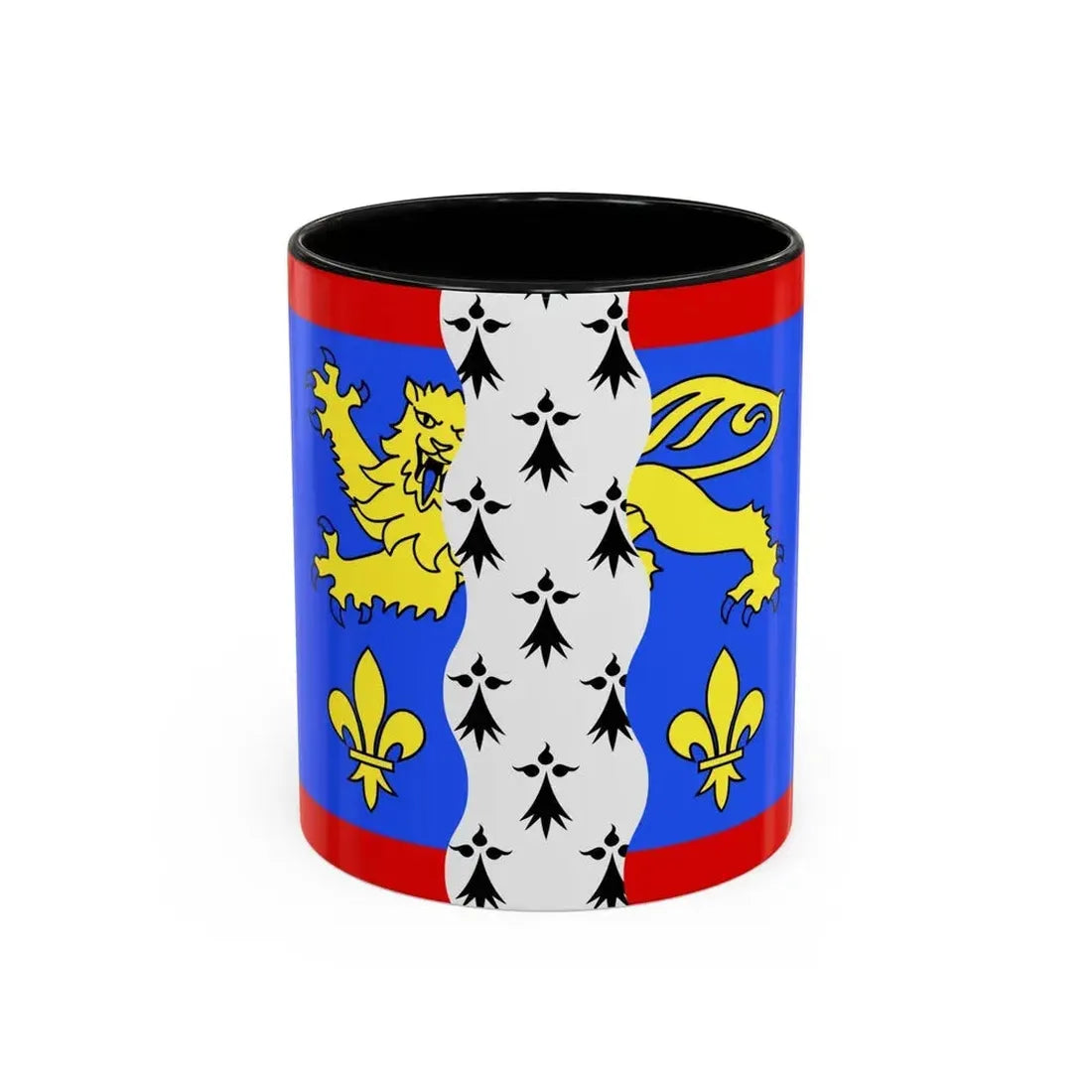 Flag of Mayenne France 2 - Accent Coffee Mug 11oz Black - Go Mug Yourself