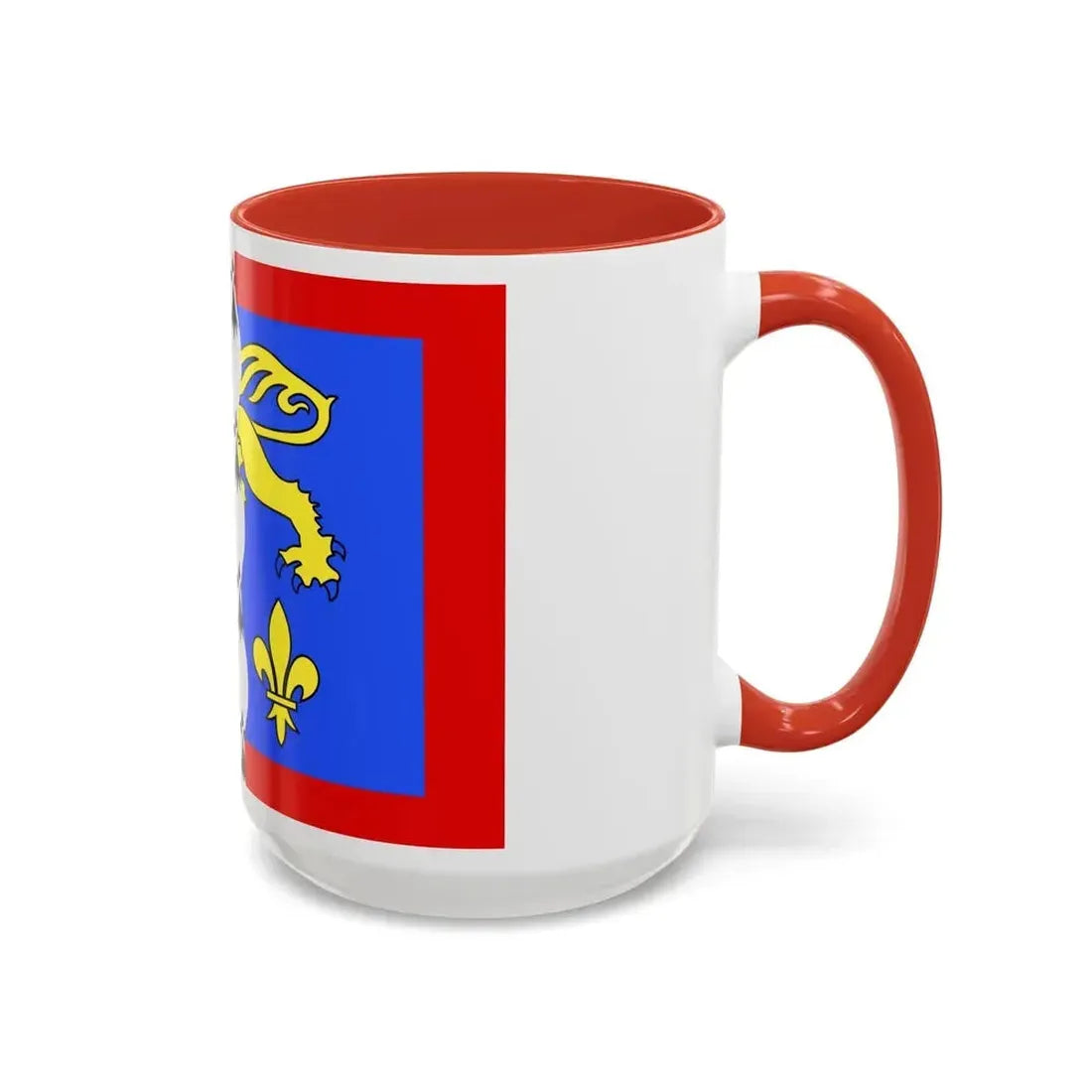 Flag of Mayenne France 2 - Accent Coffee Mug - Go Mug Yourself