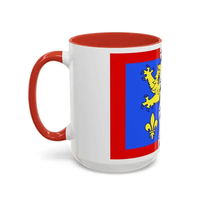 Flag of Mayenne France 2 - Accent Coffee Mug - Go Mug Yourself