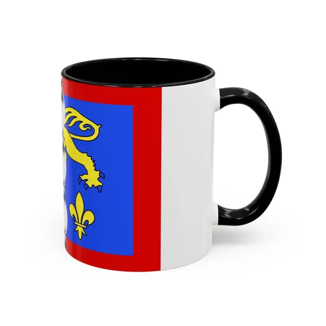 Flag of Mayenne France 2 - Accent Coffee Mug - Go Mug Yourself