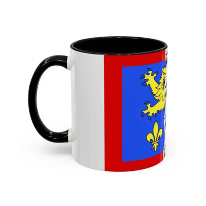 Flag of Mayenne France 2 - Accent Coffee Mug - Go Mug Yourself