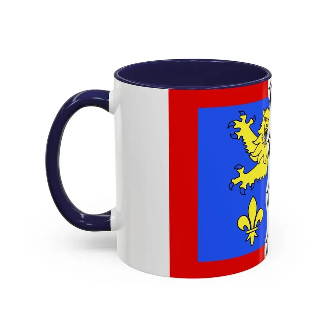 Flag of Mayenne France 2 - Accent Coffee Mug - Go Mug Yourself