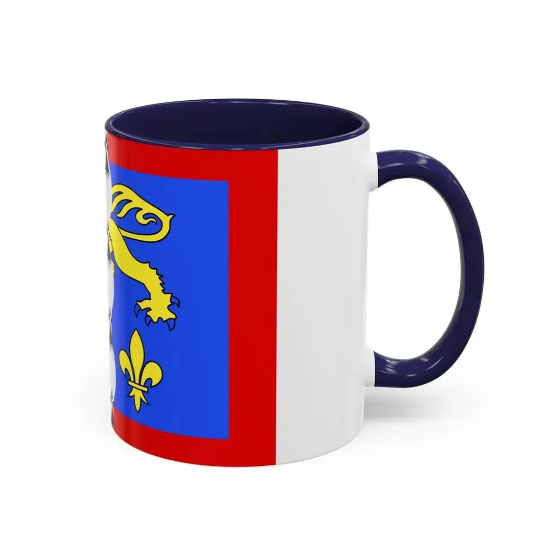 Flag of Mayenne France 2 - Accent Coffee Mug - Go Mug Yourself
