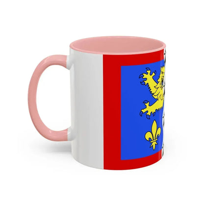 Flag of Mayenne France 2 - Accent Coffee Mug - Go Mug Yourself