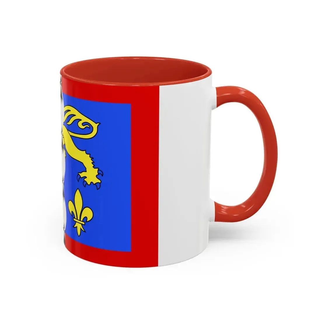 Flag of Mayenne France 2 - Accent Coffee Mug - Go Mug Yourself