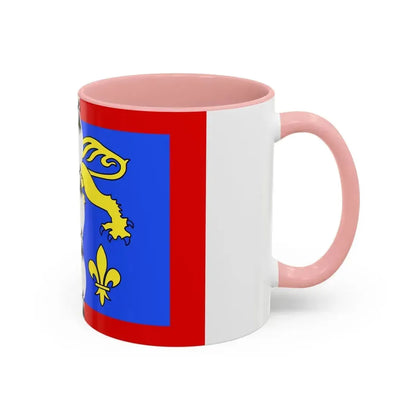Flag of Mayenne France 2 - Accent Coffee Mug - Go Mug Yourself