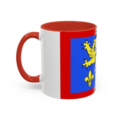 Flag of Mayenne France 2 - Accent Coffee Mug - Go Mug Yourself