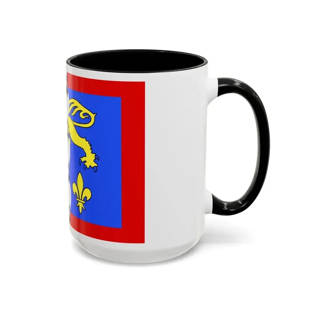 Flag of Mayenne France 2 - Accent Coffee Mug - Go Mug Yourself