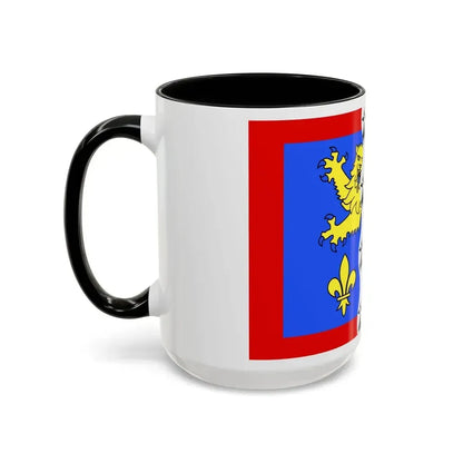 Flag of Mayenne France 2 - Accent Coffee Mug - Go Mug Yourself