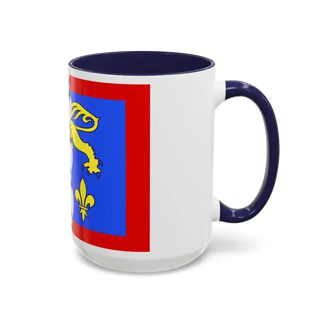 Flag of Mayenne France 2 - Accent Coffee Mug - Go Mug Yourself