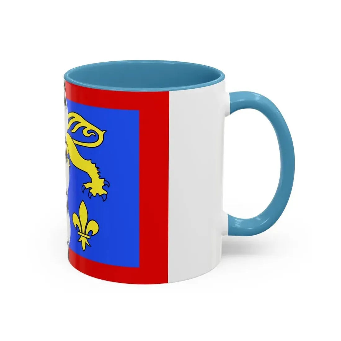 Flag of Mayenne France 2 - Accent Coffee Mug - Go Mug Yourself