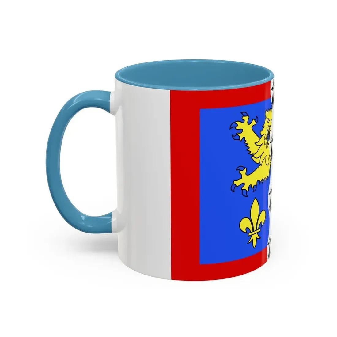 Flag of Mayenne France 2 - Accent Coffee Mug - Go Mug Yourself