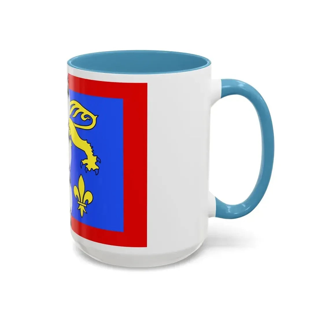 Flag of Mayenne France 2 - Accent Coffee Mug - Go Mug Yourself