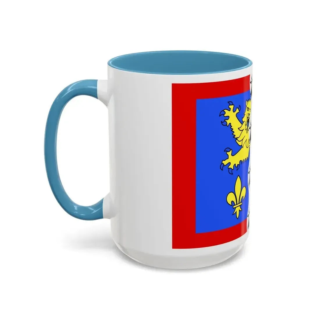 Flag of Mayenne France 2 - Accent Coffee Mug - Go Mug Yourself