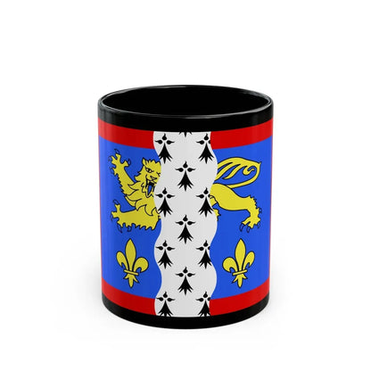 Flag of Mayenne France 2 - Black Coffee Mug 11oz - Go Mug Yourself