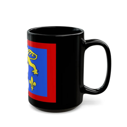 Flag of Mayenne France 2 - Black Coffee Mug-Go Mug Yourself