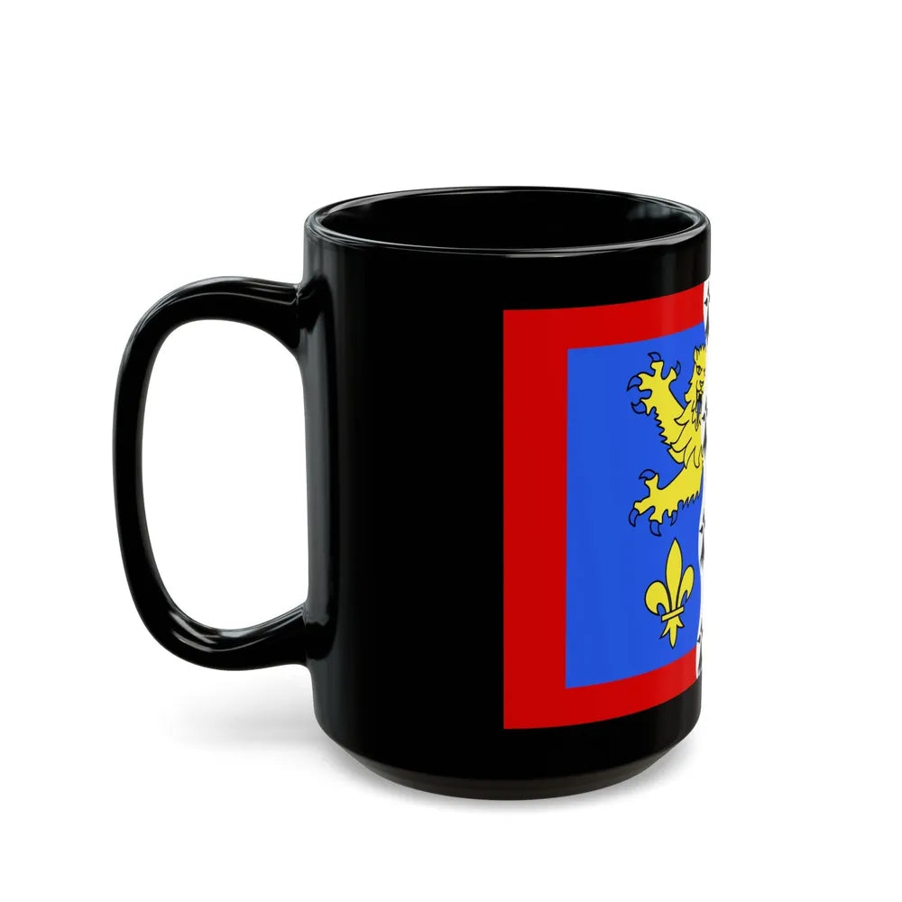 Flag of Mayenne France 2 - Black Coffee Mug-Go Mug Yourself