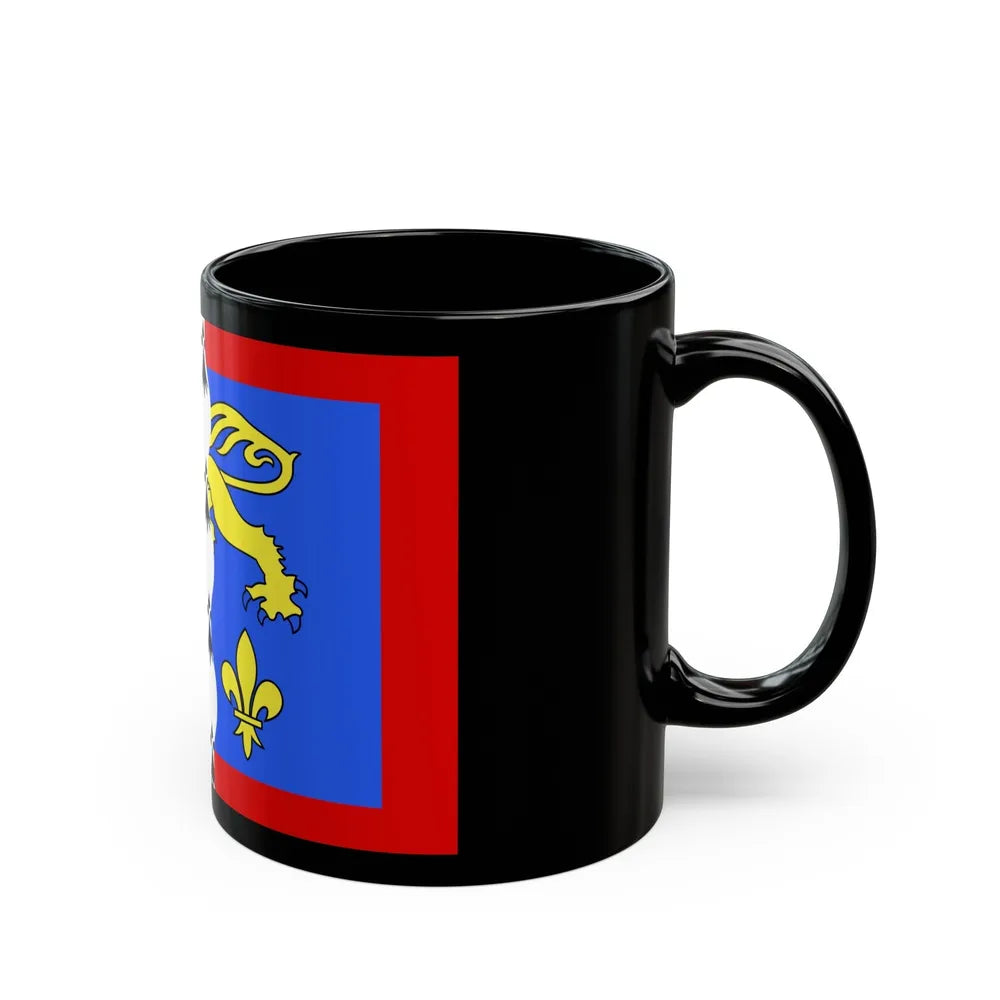 Flag of Mayenne France 2 - Black Coffee Mug-Go Mug Yourself