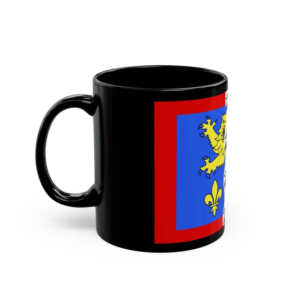 Flag of Mayenne France 2 - Black Coffee Mug-Go Mug Yourself