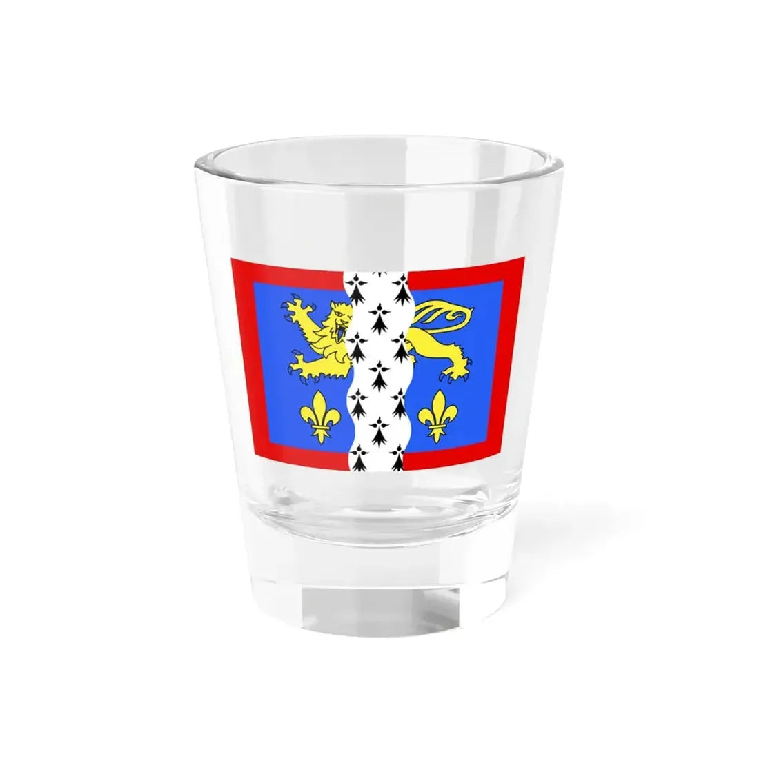 Flag of Mayenne France 2 - Shot Glass 1.5oz 1.5oz - Go Mug Yourself