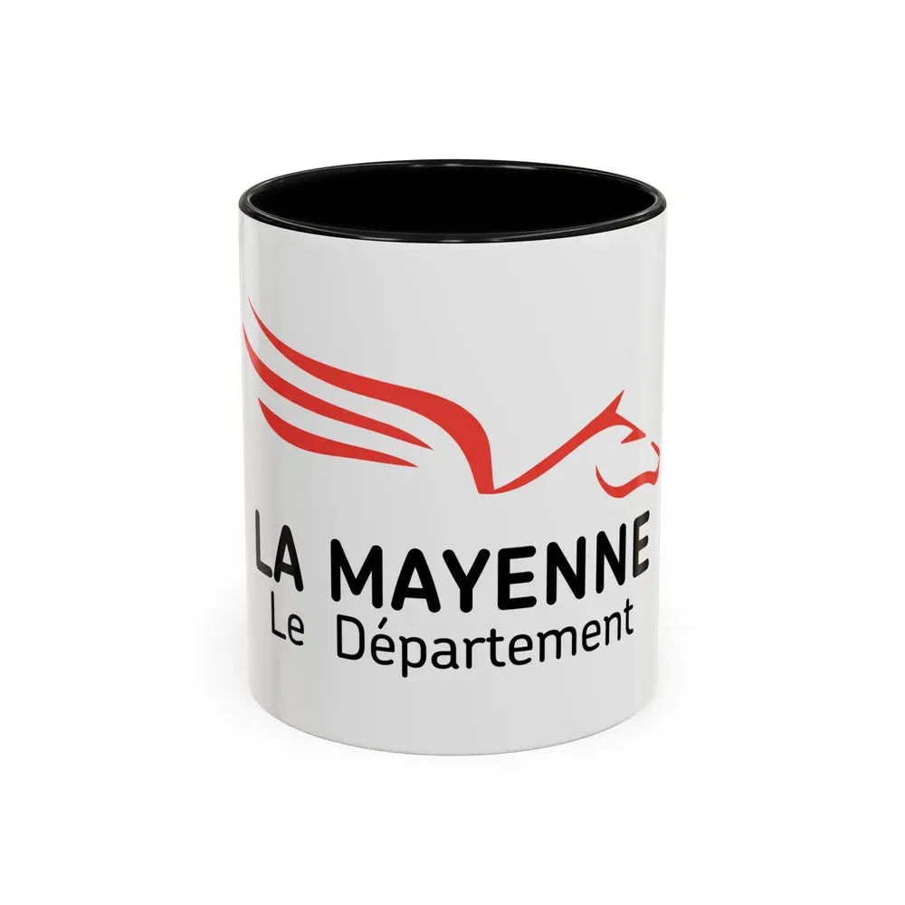 Flag of Mayenne France - Accent Coffee Mug 11oz Black - Go Mug Yourself