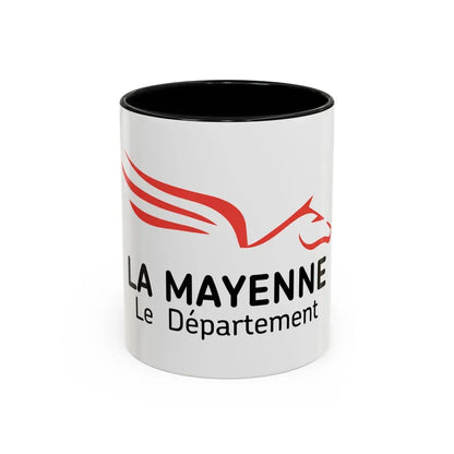 Flag of Mayenne France - Accent Coffee Mug 11oz Black - Go Mug Yourself
