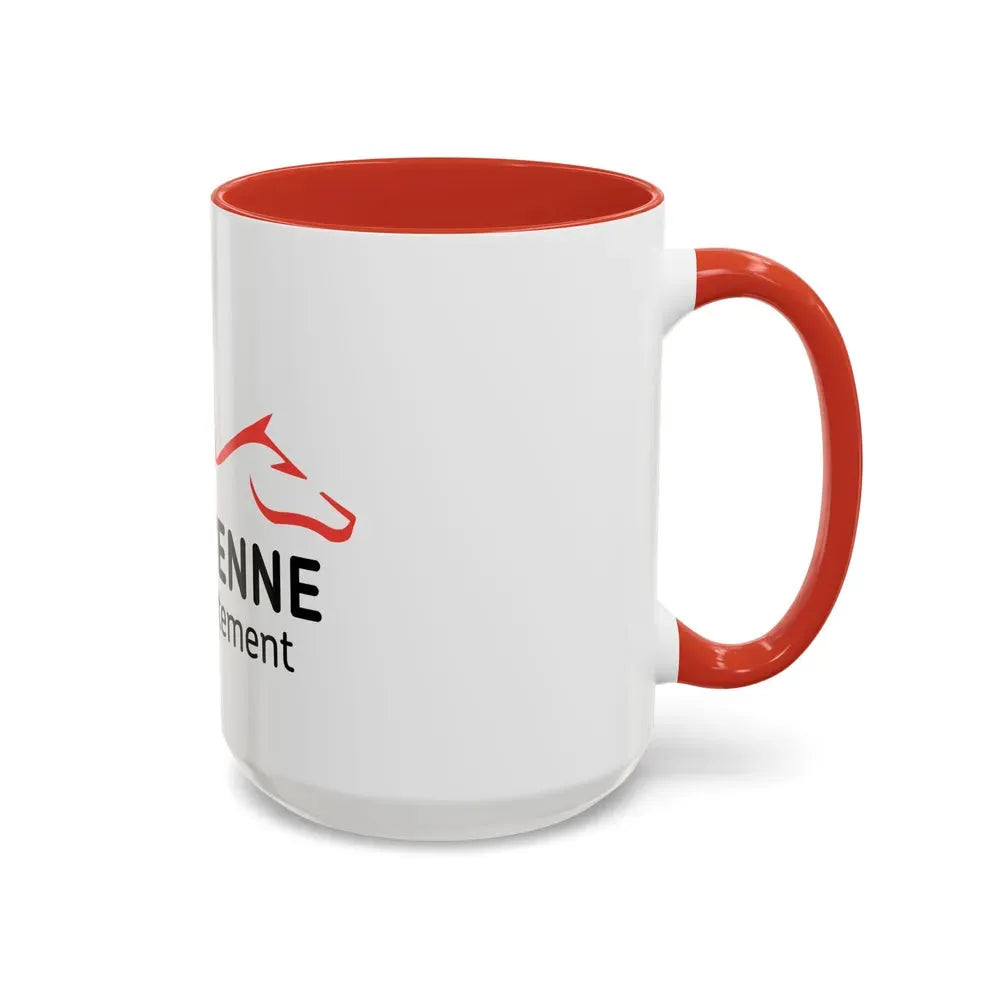 Flag of Mayenne France - Accent Coffee Mug - Go Mug Yourself