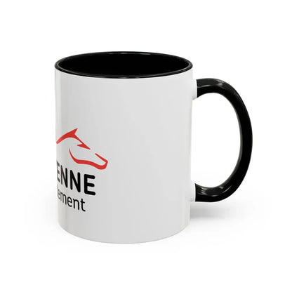 Flag of Mayenne France - Accent Coffee Mug - Go Mug Yourself