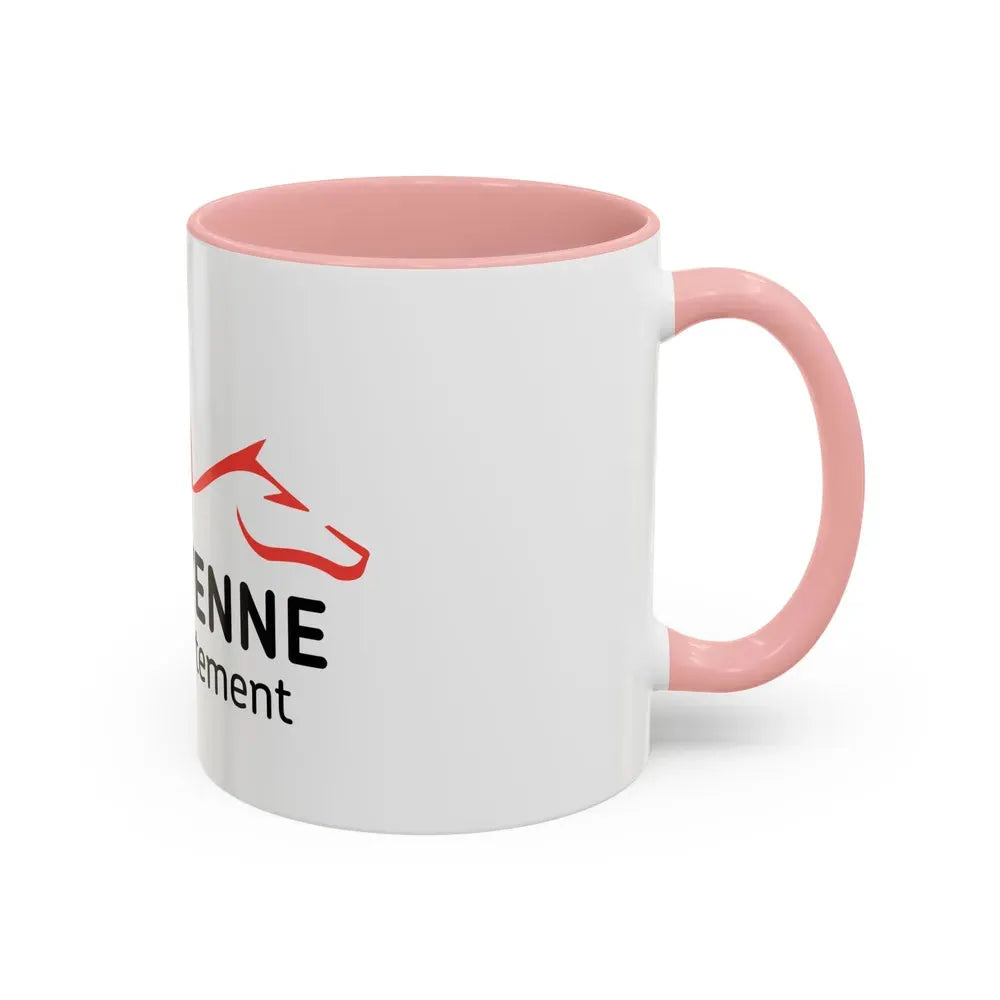 Flag of Mayenne France - Accent Coffee Mug - Go Mug Yourself
