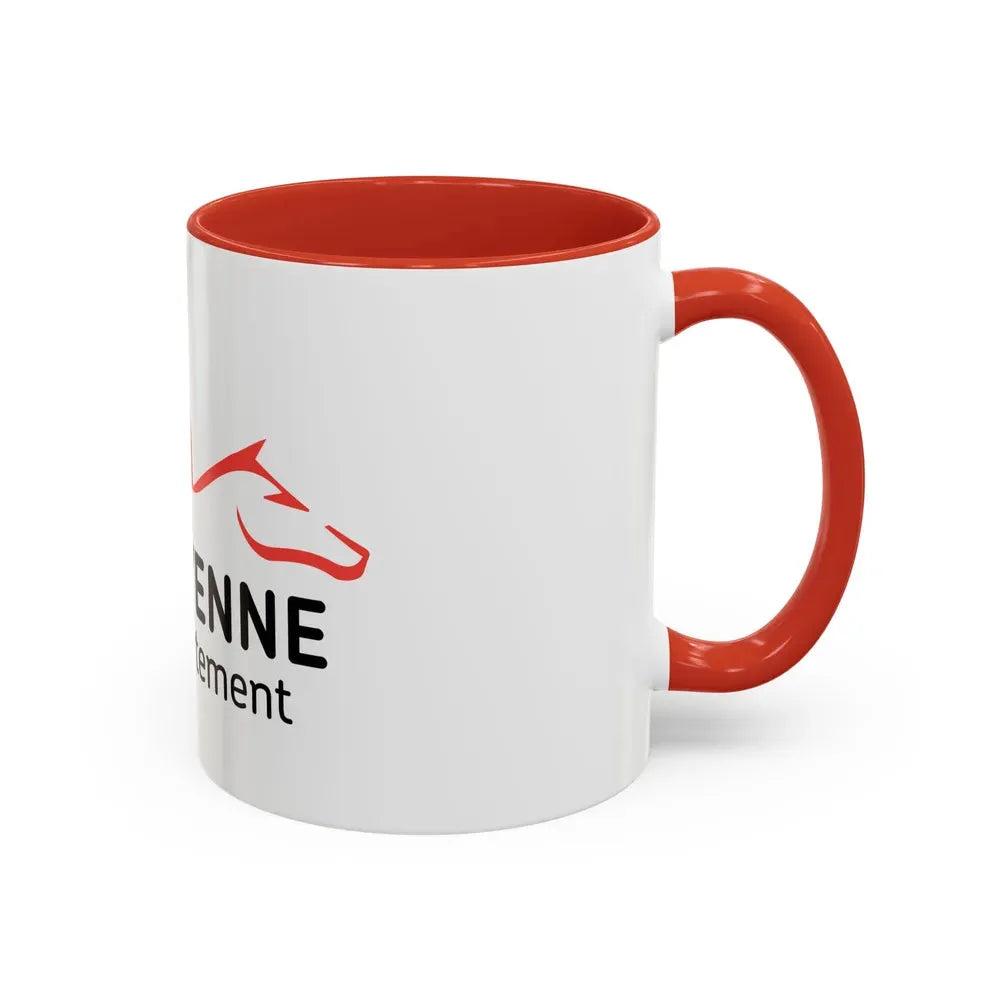 Flag of Mayenne France - Accent Coffee Mug - Go Mug Yourself