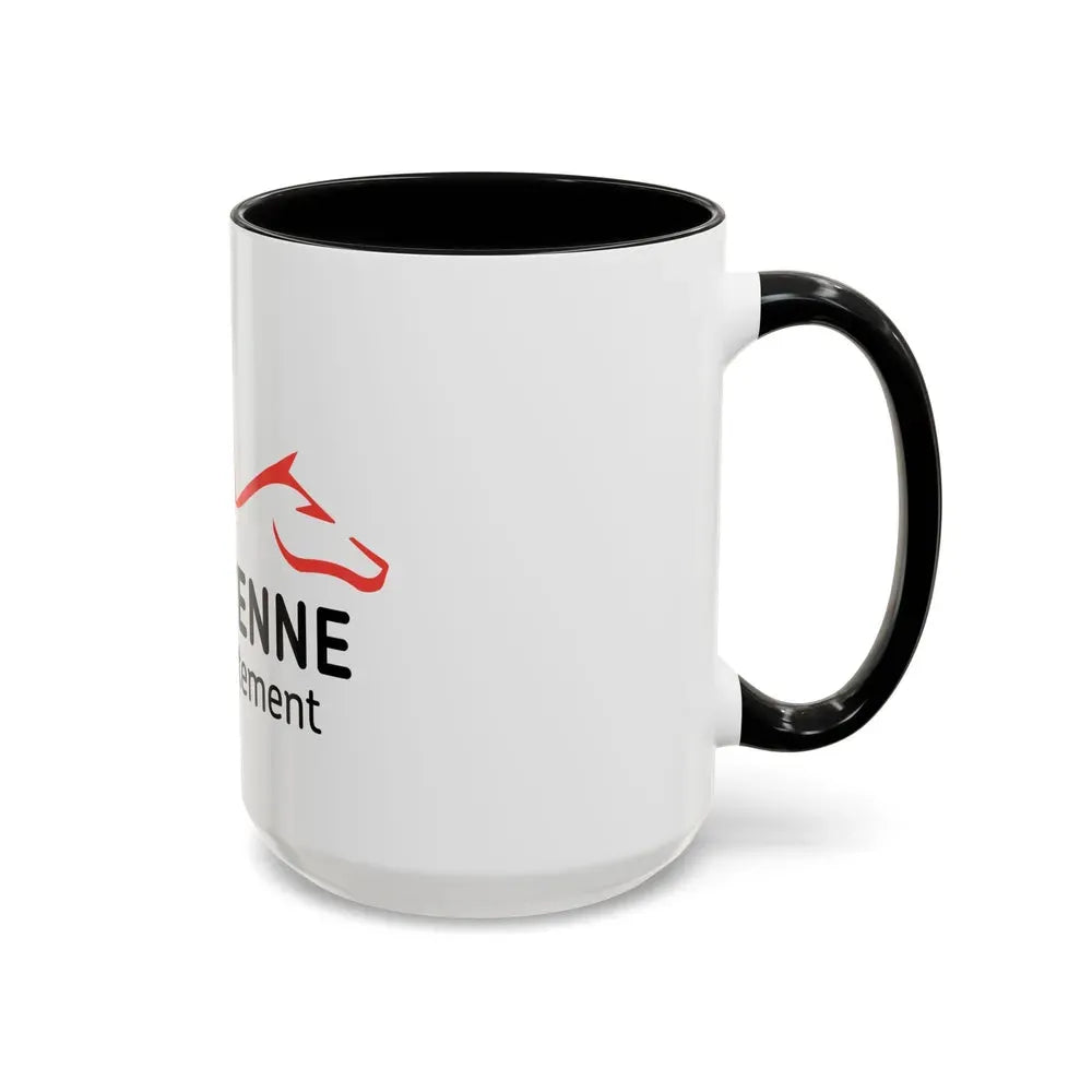 Flag of Mayenne France - Accent Coffee Mug - Go Mug Yourself