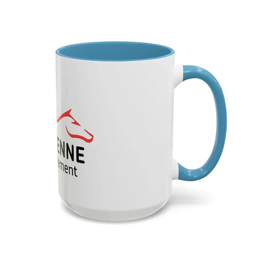 Flag of Mayenne France - Accent Coffee Mug - Go Mug Yourself