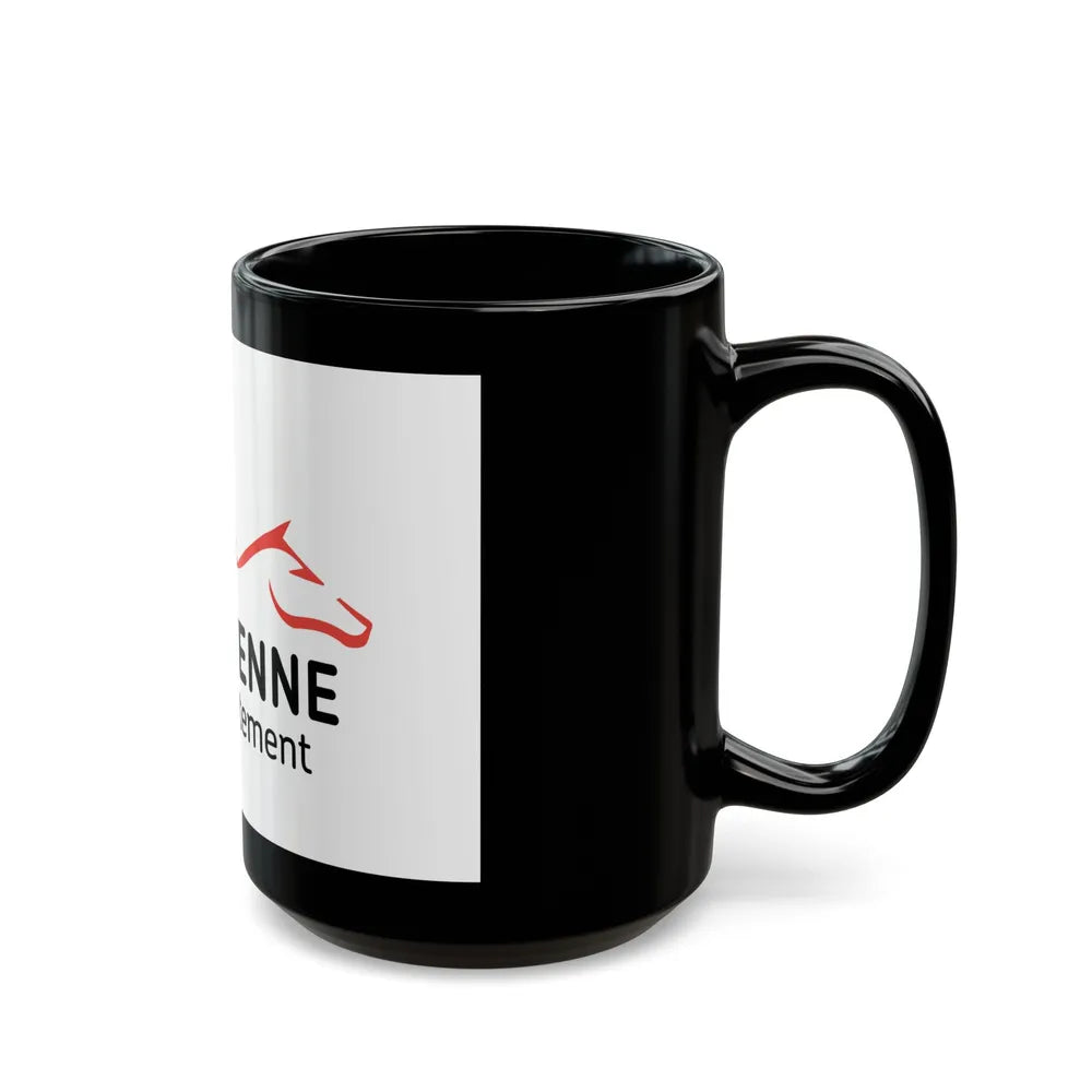 Flag of Mayenne France - Black Coffee Mug-Go Mug Yourself