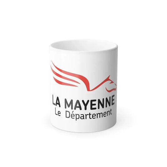 Flag of Mayenne France - Color Changing Coffee Mug 11oz - Go Mug Yourself