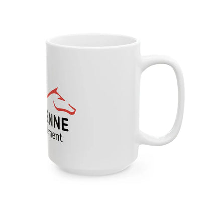 Flag of Mayenne France - White Coffee Mug-Go Mug Yourself