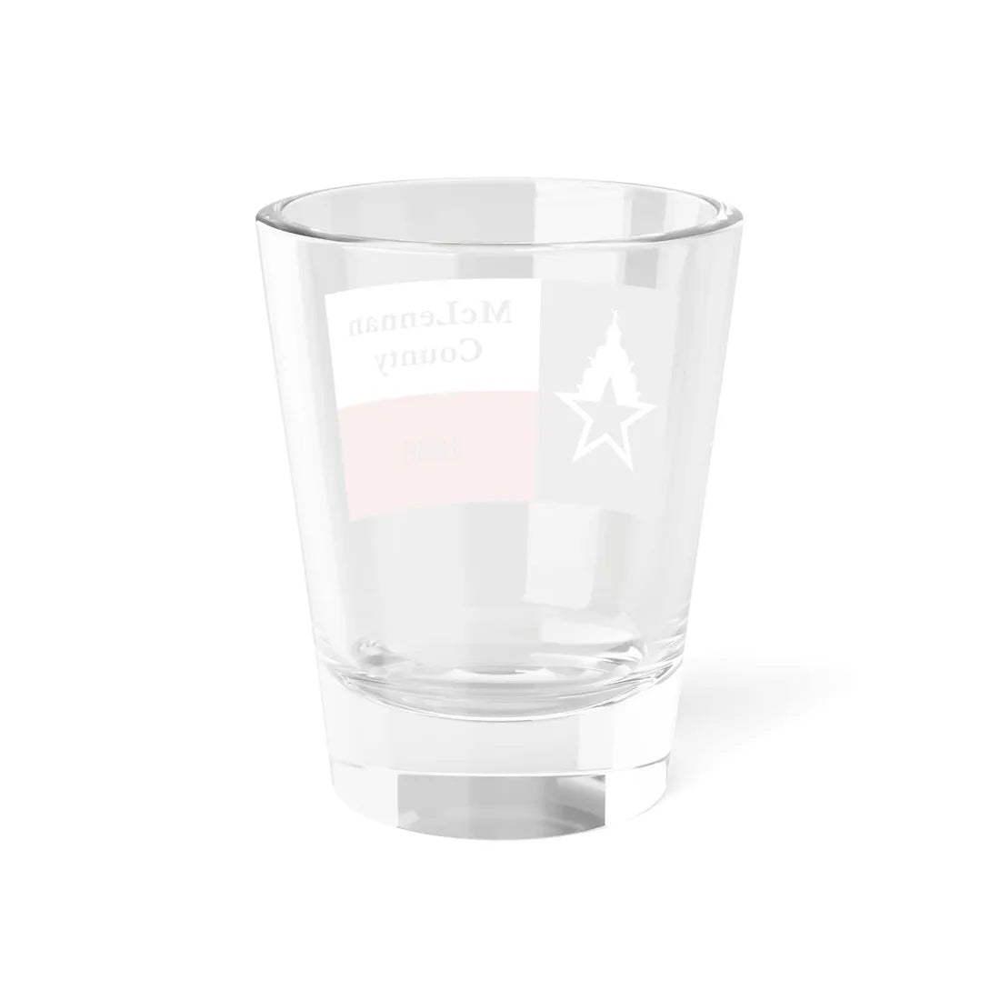 Flag of McLennan County Texas (United States) Shot Glass 1.5oz - Go Mug Yourself