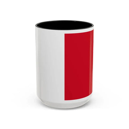 Flag of Mdina Malta - Accent Coffee Mug 15oz Black - Go Mug Yourself