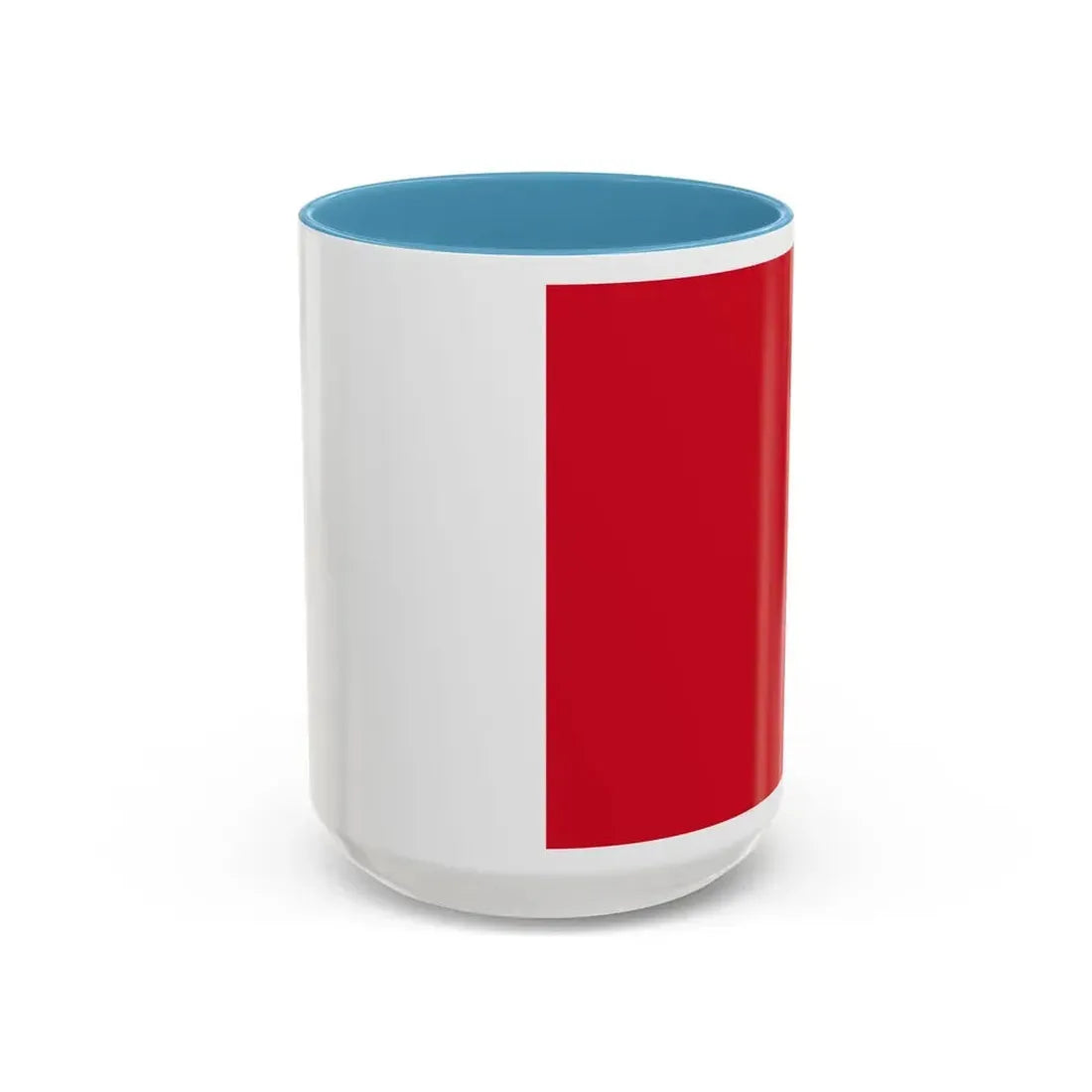 Flag of Mdina Malta - Accent Coffee Mug 15oz Light Blue - Go Mug Yourself