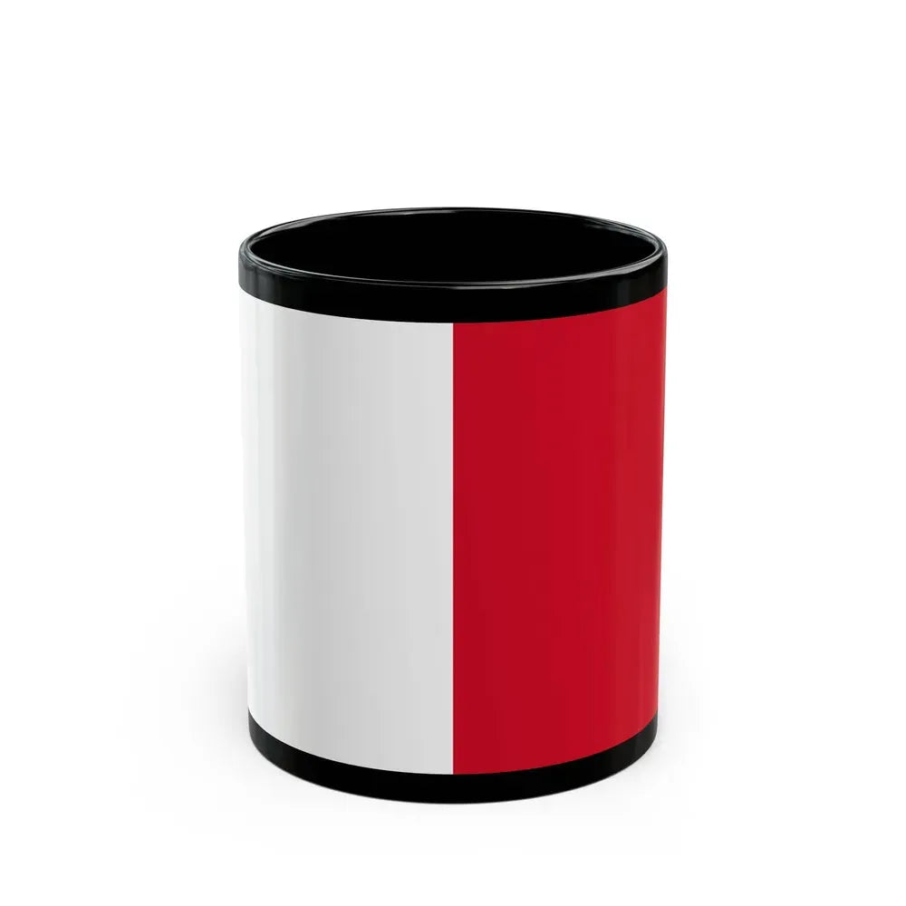 Flag of Mdina Malta - Black Coffee Mug 11oz - Go Mug Yourself
