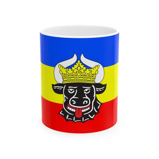 Flag of Mecklenburg 1992 proposal (Germany) White Coffee Mug 11oz - Go Mug Yourself