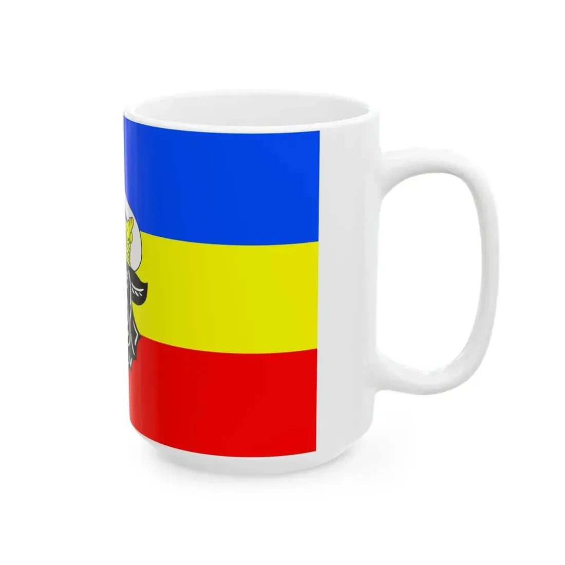 Flag of Mecklenburg 1992 proposal (Germany) White Coffee Mug - Go Mug Yourself