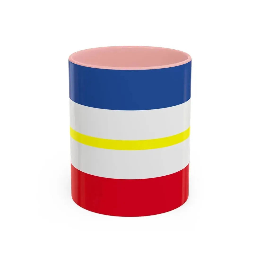 Flag of Mecklenburg Vorpommern Germany - Accent Coffee Mug 11oz Pink - Go Mug Yourself